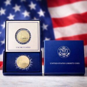 1986 United States Liberty Half Dollar Coin w/ Original Box & COA – Uncirculated